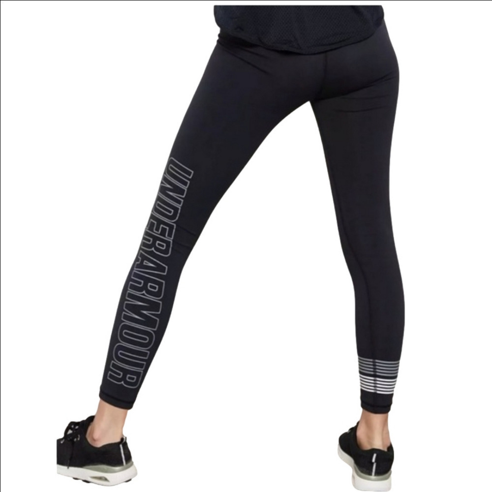 Under Armor Mid-Rise Graphic Stretch Leggings Size L